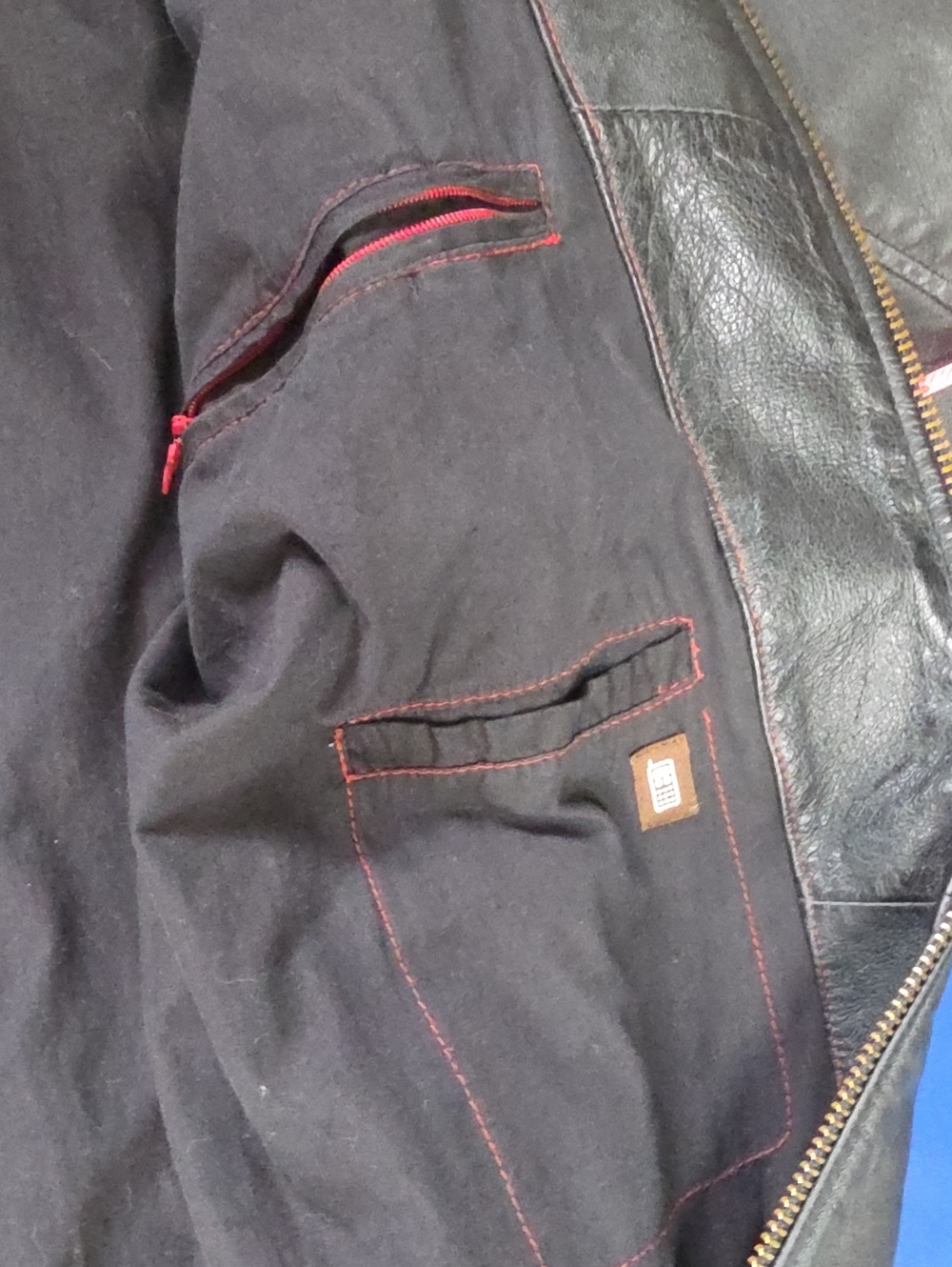 Danier Black Leather Moto Jacket with Zip Pockets - Picture 10 of 12